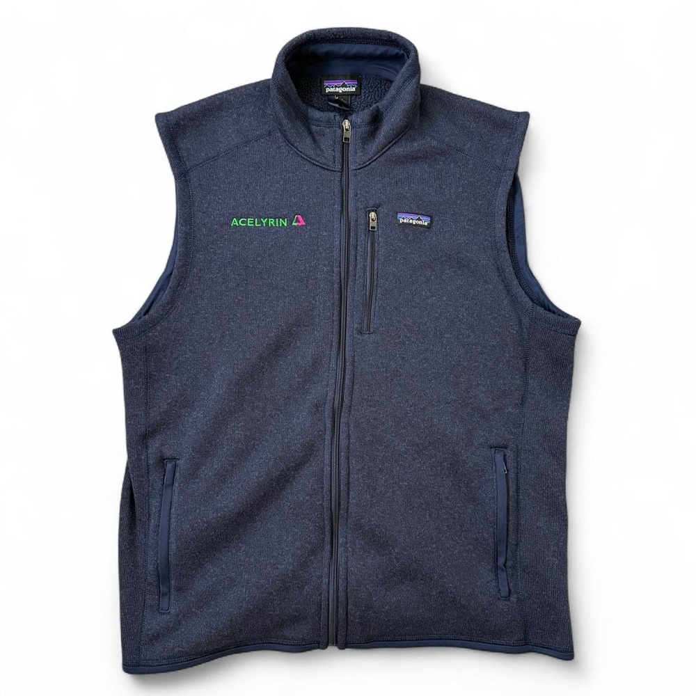 Patagonia Better Sweater Fleece Vest Mens XL Blue Full Zip